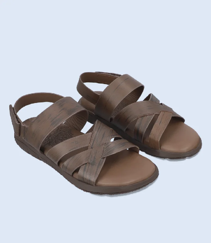 Men's Cozy Shoes BM5510-BROWN-Men Sandal