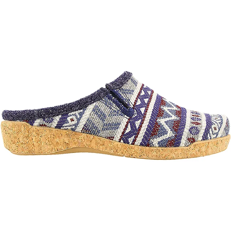 Men's Classic Boots Women's Taos Kick Off Blue Multi Knit Fabric