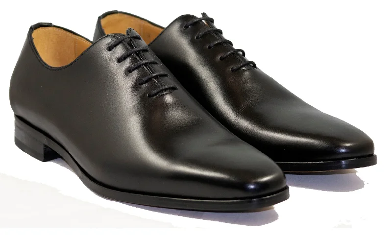 Early Access To Discounted Designer Shoes Luciana Men's Black Leather Whole Cut Oxford 85147 Early Access To Discounted Designer Shoes Luciana Men's Black Leather Whole Cut Oxford 85147