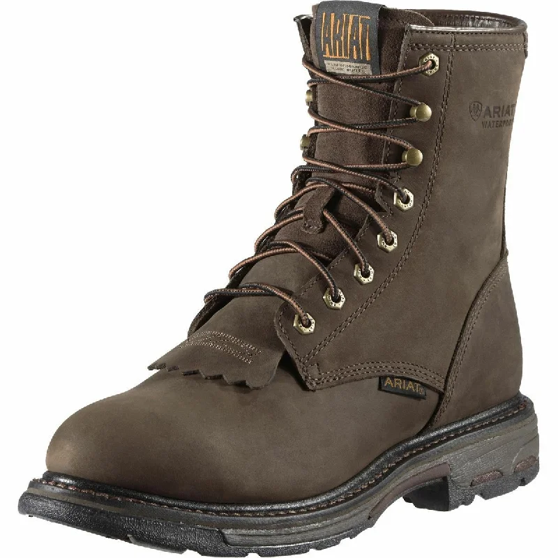 Men's Comfortable Shoes Ariat Boots: Men's Brown 10011939 Waterproof 8-Inch Workhog Boots Men's Comfortable Shoes Ariat Boots: Men's Brown 10011939 Waterproof 8-Inch Workhog Boots