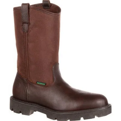 Men's Reinforced Sole Shoes G113 Georgia Boot Men's Pull-On Homeland Boot
