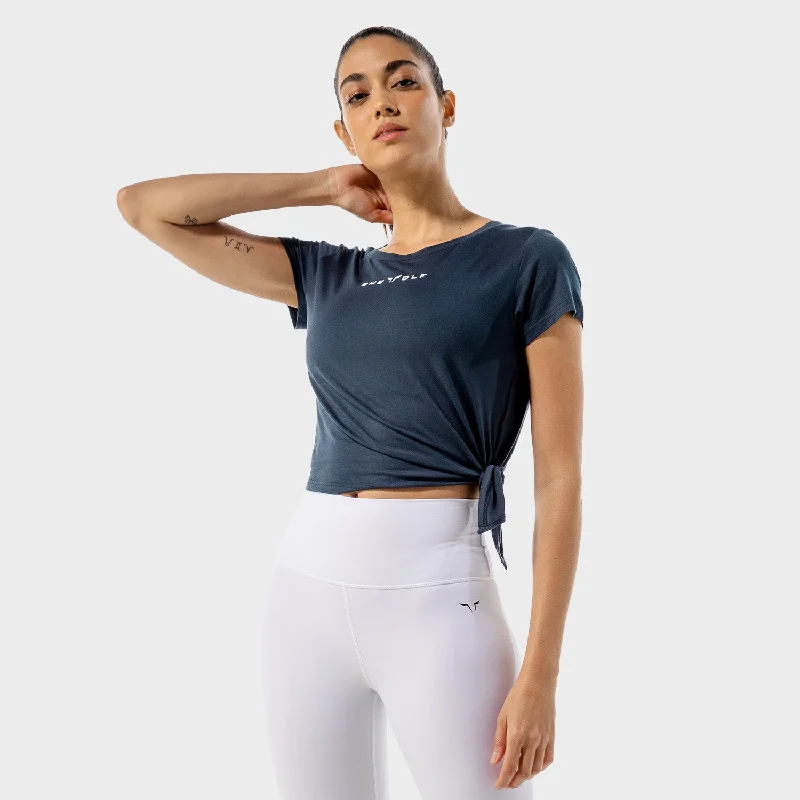 Women's Professional Apparel She-Wolf Crop Top - Navy