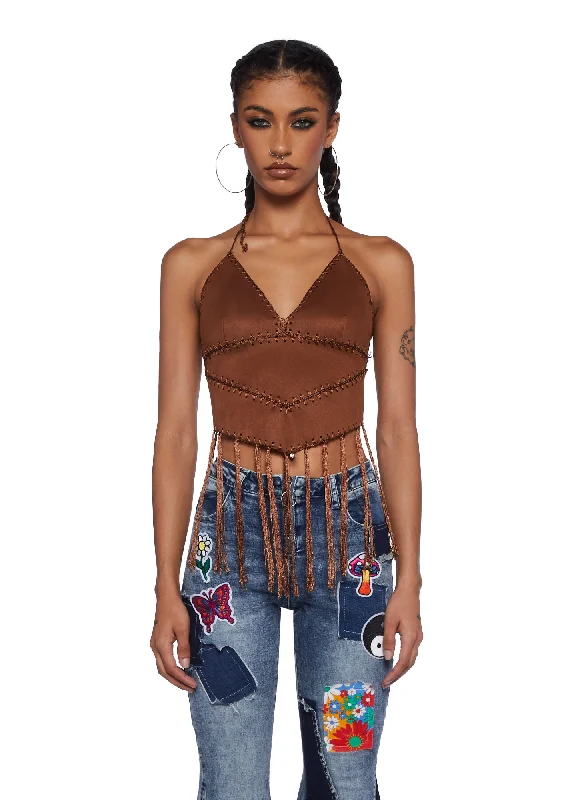 Women's Trendy Outfit Rock On Halter Vest