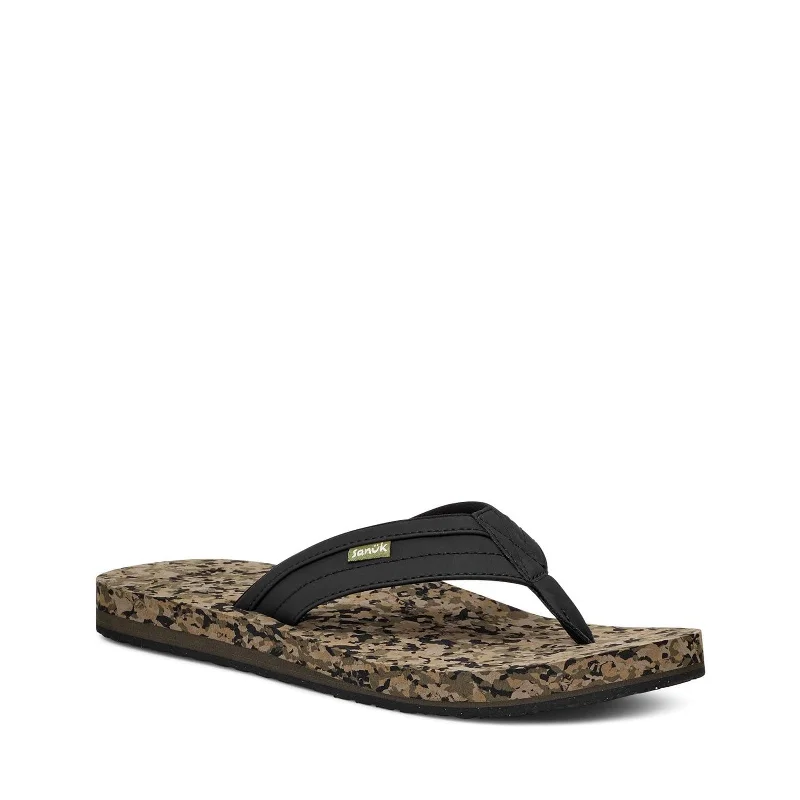 Men's Breathable Shoes Men's Shoes Sanuk ZIGGY Flip Flop Water-Resistant Sandals 1116734 BLACK MULTI Men's Breathable Shoes Men's Shoes Sanuk ZIGGY Flip Flop Water-Resistant Sandals 1116734 BLACK MULTI