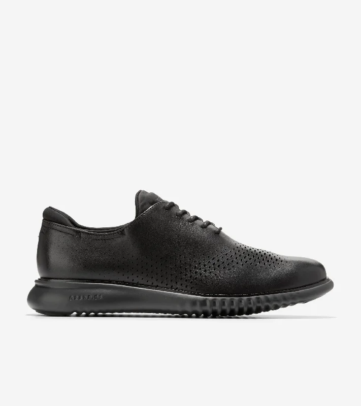 Men's Versatile Shoes COLE HAAN 2.ZEROGRAND Laser Wingtip Oxford Black Men's