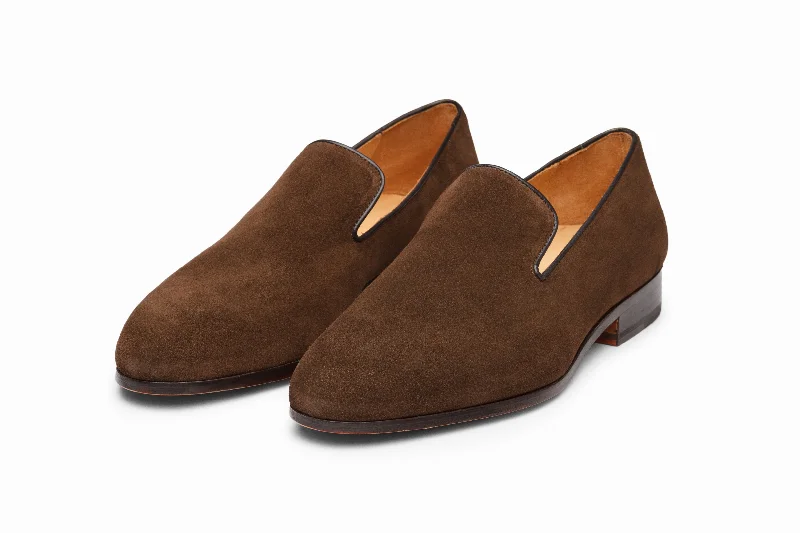Men's Sporty Shoes Venetian Loafer - Brown Suede
