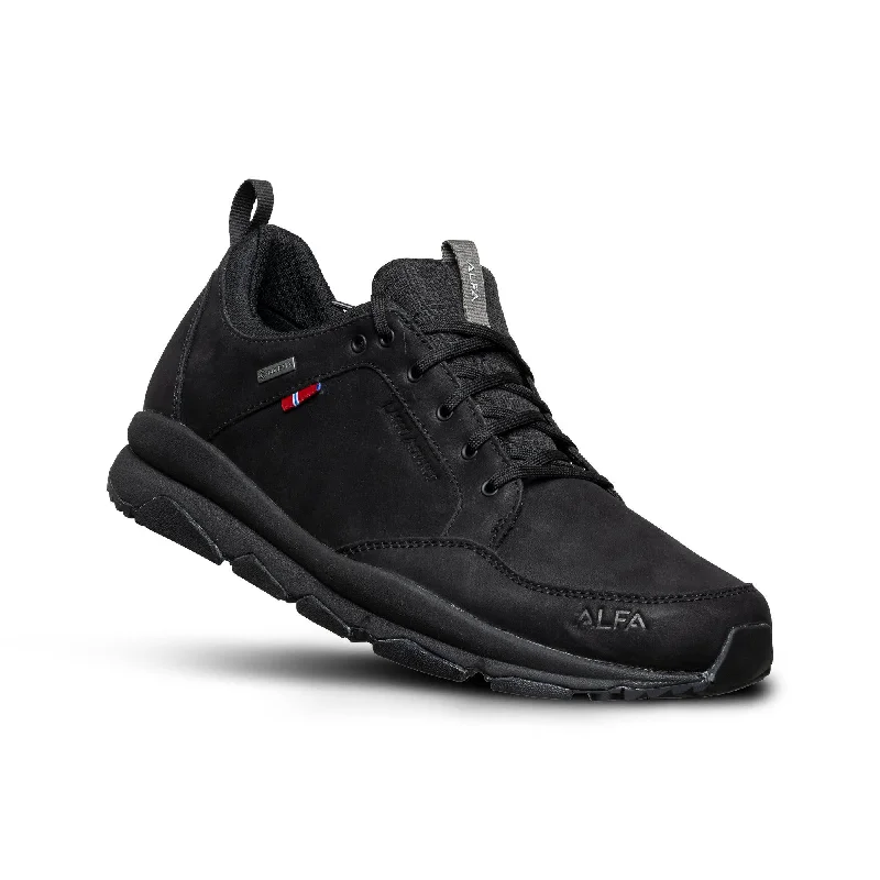 Men's Elegant Boots Laggo Leather Advance GTX M - Casual shoe - BLACK