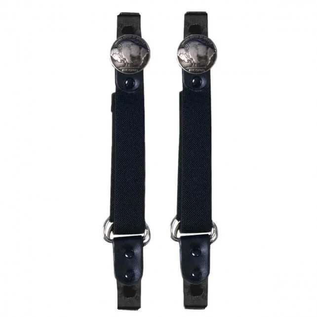 Men's Cozy Boots Hot Leathers BUA2015 Buffalo Nickel Motorcycle Riding Pant Clips