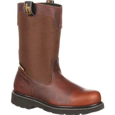 Men's Flexible Sole Shoes Georgia Glennville 10 Inch Waterproof Composite Toe Wellington GB00037