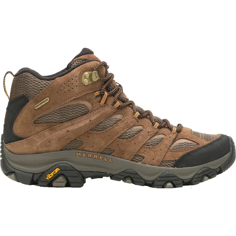 Men's Trendy Shoes Men's Merrell Moab 3 Mid Waterproof Earth Suede