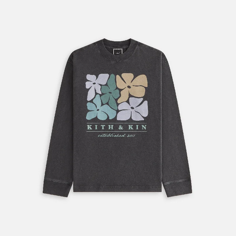 Women's Outerwear Attire Kith Women Kith & Kin Floral Oversized Sonoma Long Sleeve - Black