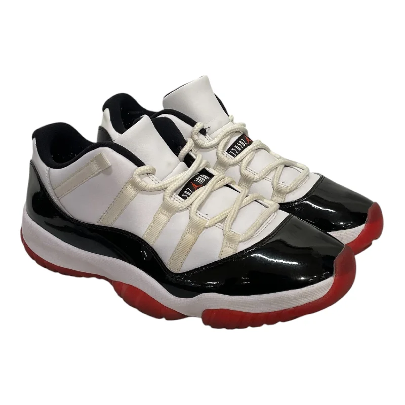 Men's Eco-Friendly Shoes NIKE/Hi-Sneakers/US 12/Leather/WHT/JORDAN 11 CONCORD LOW BLK/RED Men's Eco-Friendly Shoes NIKE/Hi-Sneakers/US 12/Leather/WHT/JORDAN 11 CONCORD LOW BLK/RED