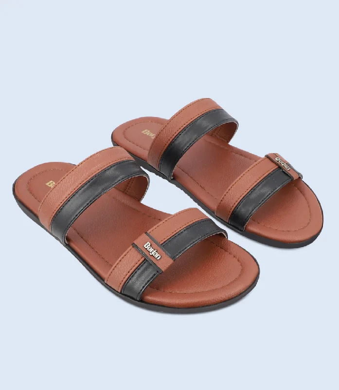 Men's High-Quality Shoes BM5631-TAN-Men Slippers