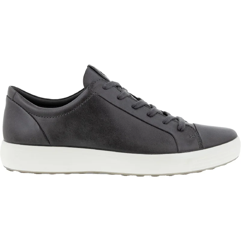 Men's Trendy Shoes Men's Ecco Soft 7 City Sneaker Titanium Leather