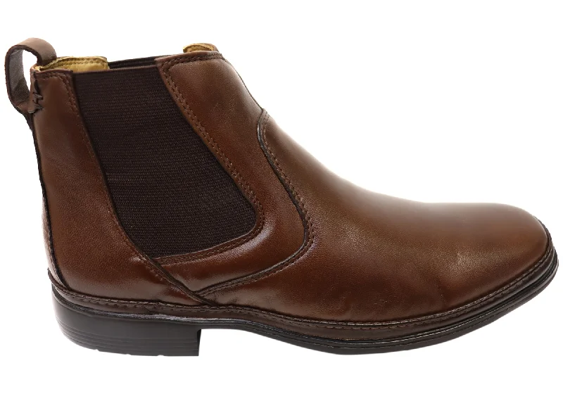 Elegant Shoes For Formal Events Savelli Liam Mens Comfort Leather Chelsea Dress Boots Made In Brazil