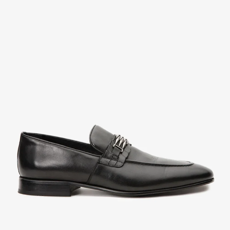 Men's Cozy Shoes The Bogota Black Bit Loafer Men Shoe
