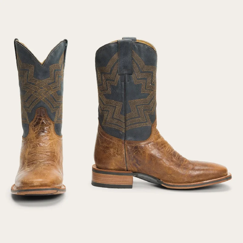 Fashion-Forward Shoes For Men Goddard Burnished Blue & Brown Leather Boot