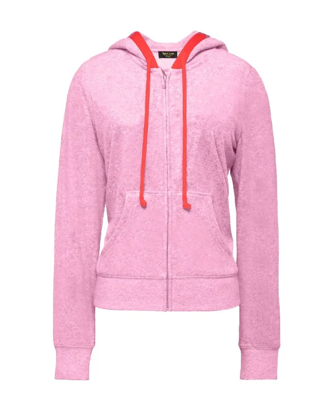 Shop Ladies Clothes Women's Bikini Microterry Robertson Hoodie In Pink