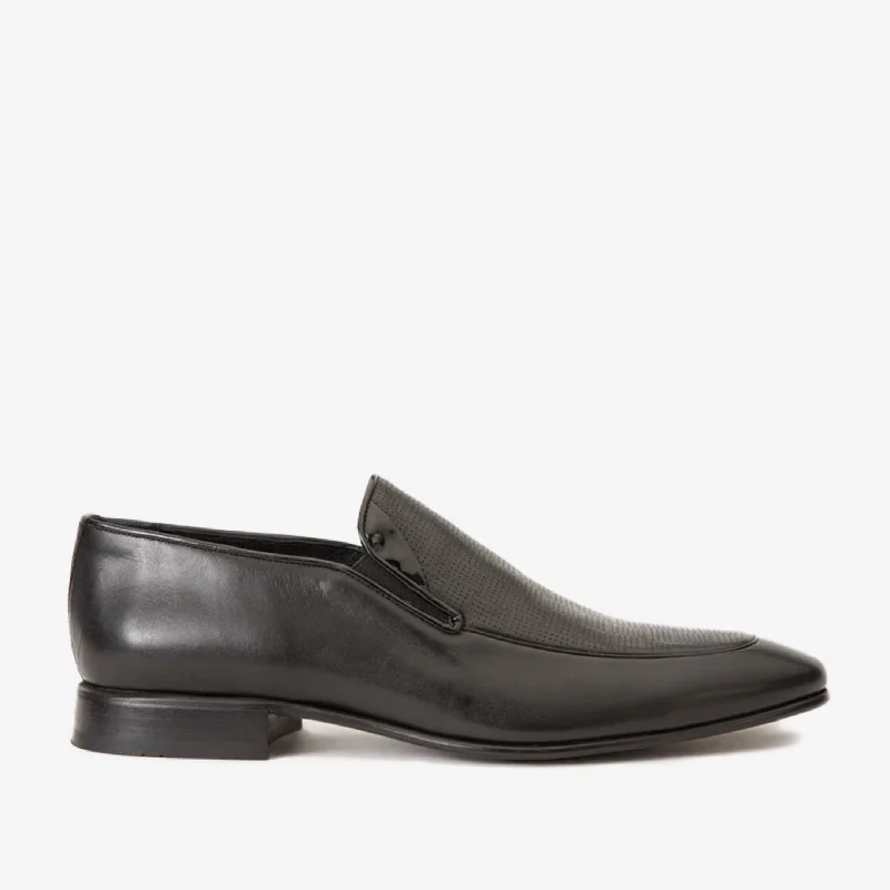 Men's All-Season Boots The Migues Black Leather Loafer Men Shoe