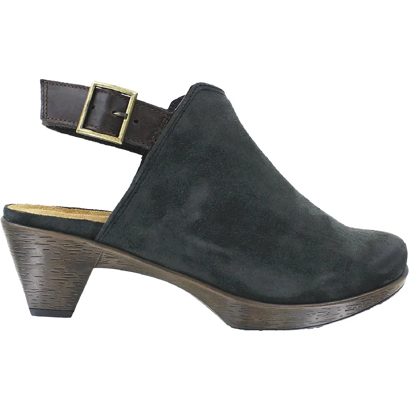 Men's High-Quality Boots Women's Naot Upgrade Oily Midnight/Pecan Brown Suede/Leather