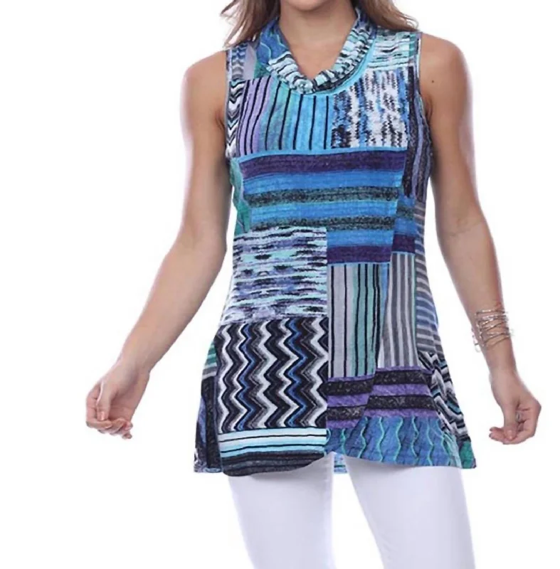 Clothes Women Marcia Sleeveless Tunic - Plus In Blue