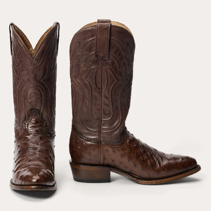 Sleek And Modern Shoes Chisholm Ostrich Boots
