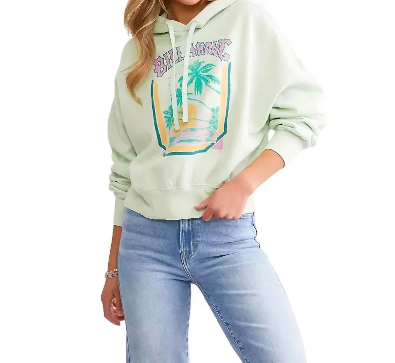 Women's Clothing Outfit Set All Time Fleece Hoodie In Sweet Mint