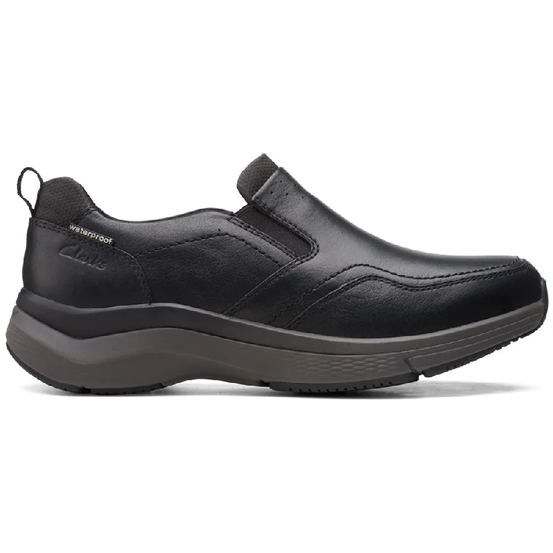 Exclusive Discount On Stylish Shoes Clarks Wave2.0 Edge Black Waterproof Leather (Men's) Exclusive Discount On Stylish Shoes Clarks Wave2.0 Edge Black Waterproof Leather (Men's)