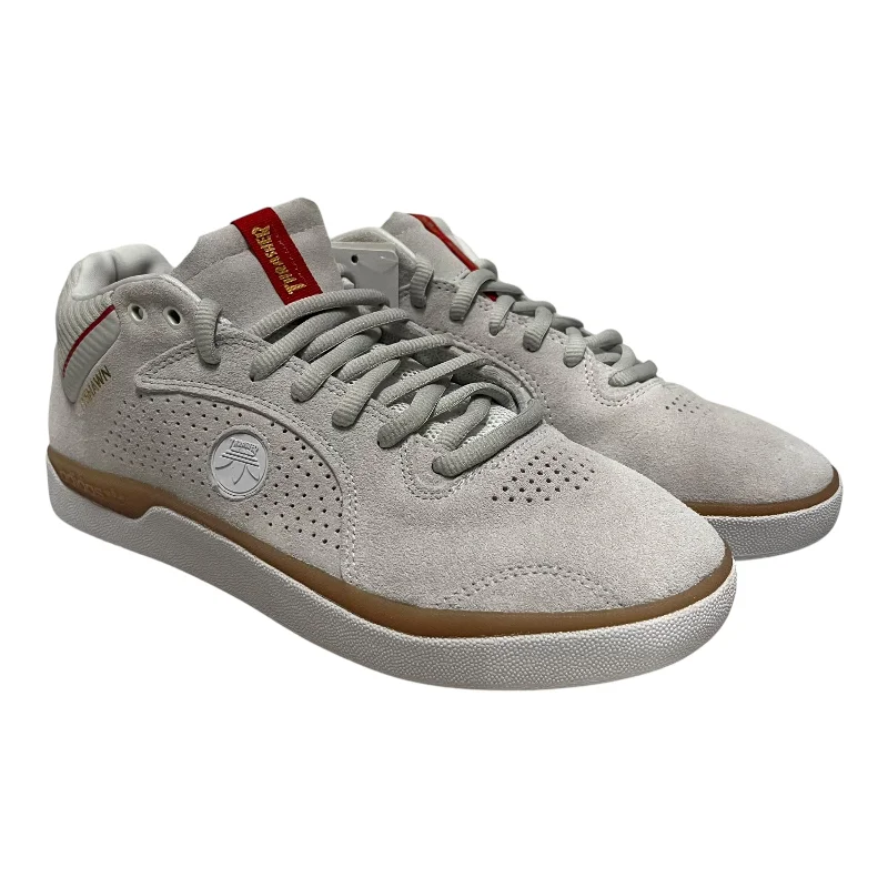 Men's Soft Boots adidas/Low-Sneakers/US 9.5/Suede/WHT/Tyshawn x Thrasher
