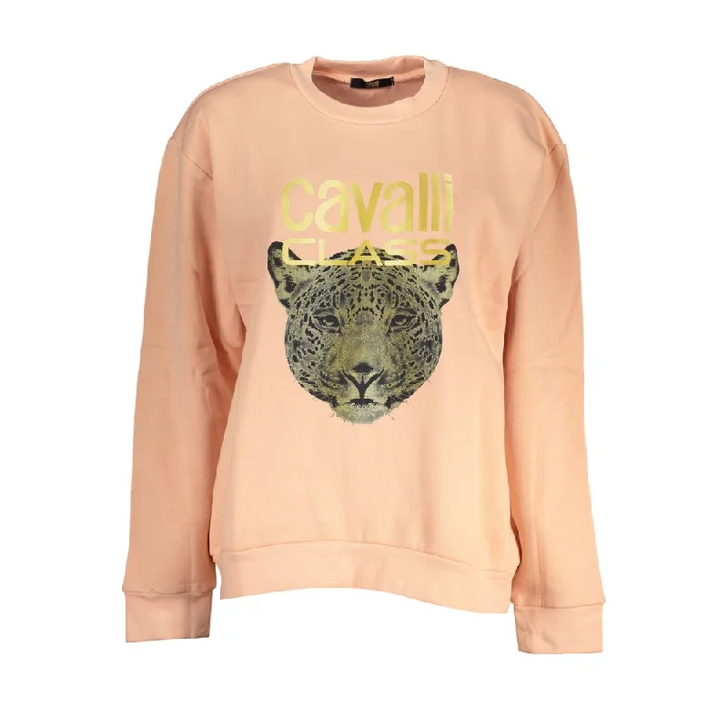 Women's Charming Outfit For Events Cavalli Class Chic  Fleece Crew Neck Women's Sweatshirt