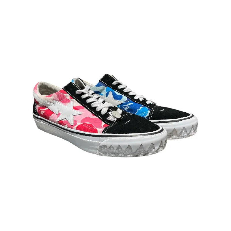 Men's Durable Shoes BAPE/VANS/Low-Sneakers/US 12/Camouflage/Cotton/KHK/vn000e6ve36