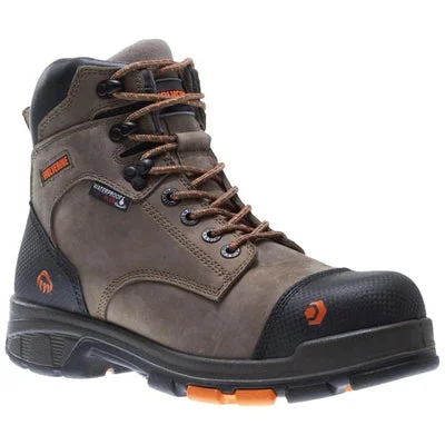 Men's Waterproof Boots Wolverine W10653 Blade LX6" Composite Toe  Brown Men's Waterproof Work Boots