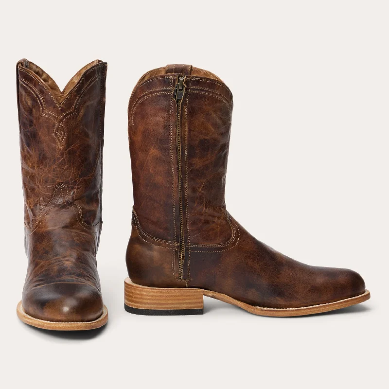 Men's Flexible Sole Shoes Cash Zip Roper
