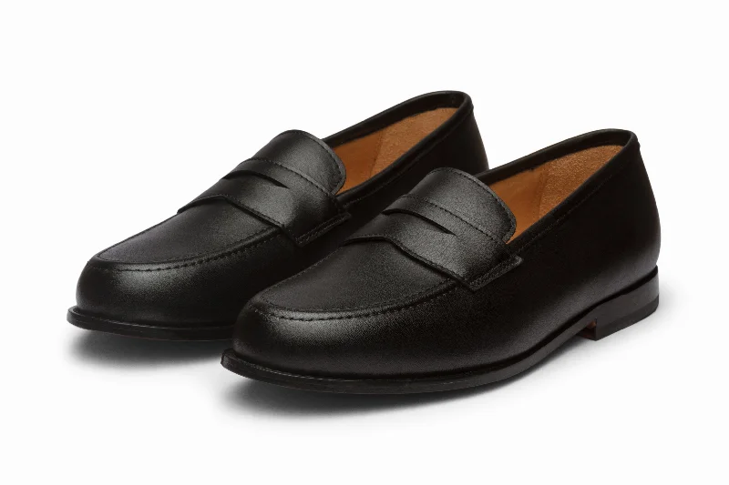 Men's Flexible Shoes John Penny Loafer - Black
