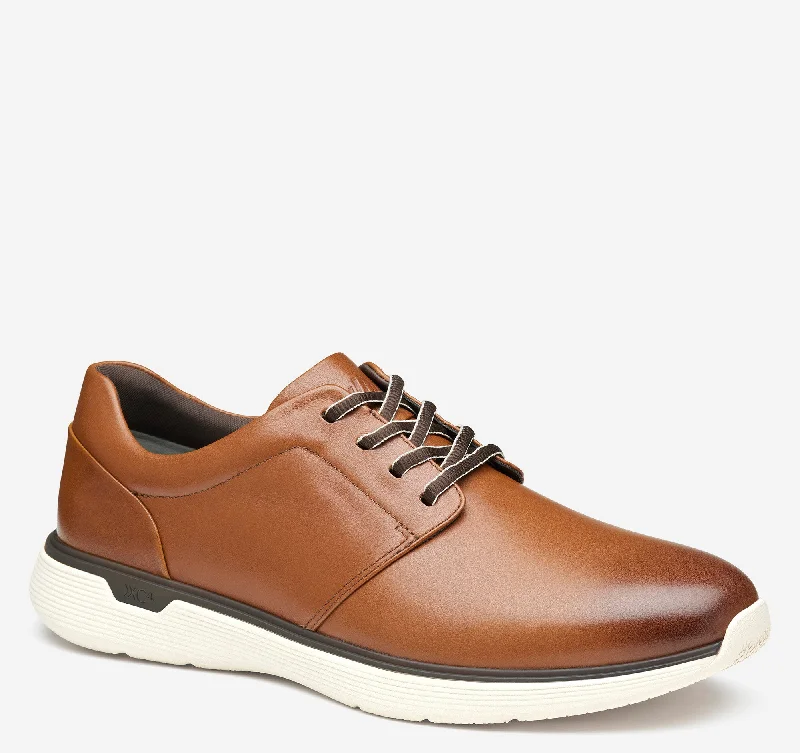Men's Elegant Shoes Johnston & Murphy XC4 Prentiss 2.0 Plain Toe Tan WP Men's