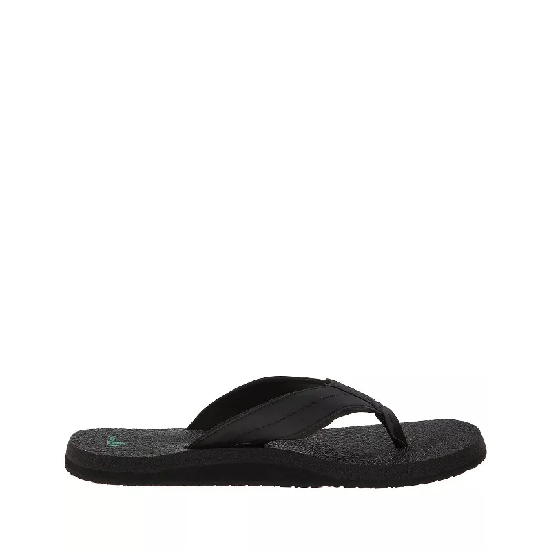 Weekend Special Offer On Sports Shoes Men's Shoes Sanuk BEER COZY 2 Casual Flip Flop Sandals SMS10868 BLACK