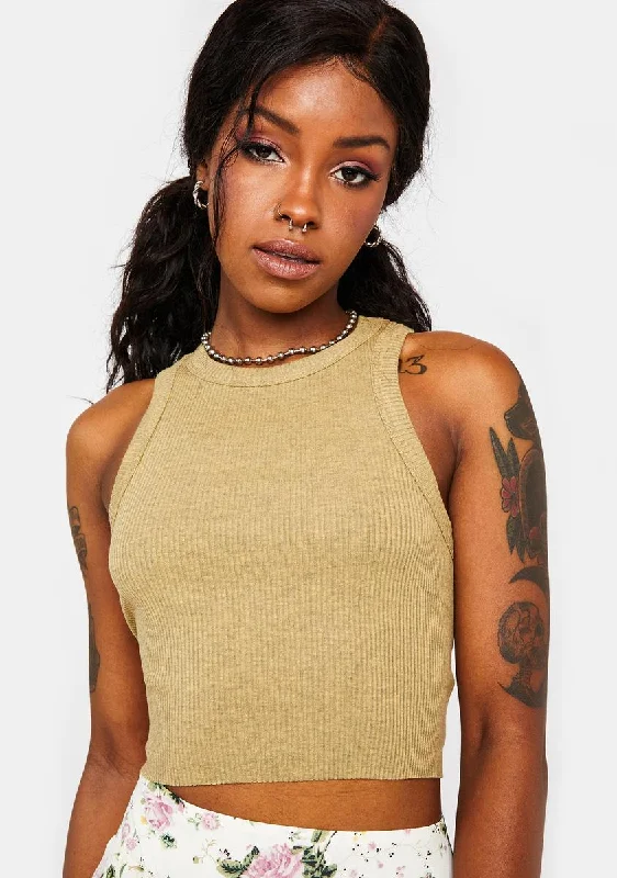 Hot Trends Sand Super Crop Racer Vest