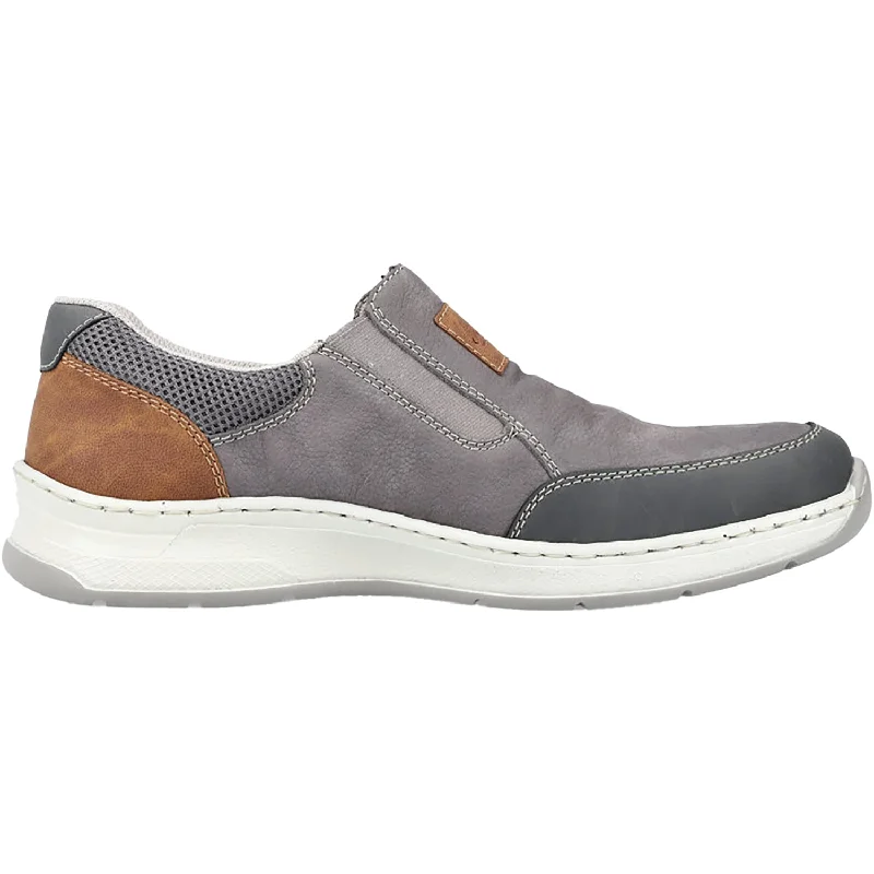 Men's Ergonomic Shoes Men's Rieker 14351-42 Ryan 51 Blei/Grey/Blei/Mandel