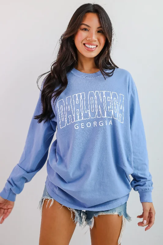 Women's Clothing for Every Season and Trend Light Blue Dahlonega Georgia Long Sleeve Tee