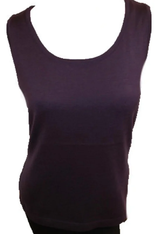 Outfits Ideas Bra Friendly Tank Top In Plum