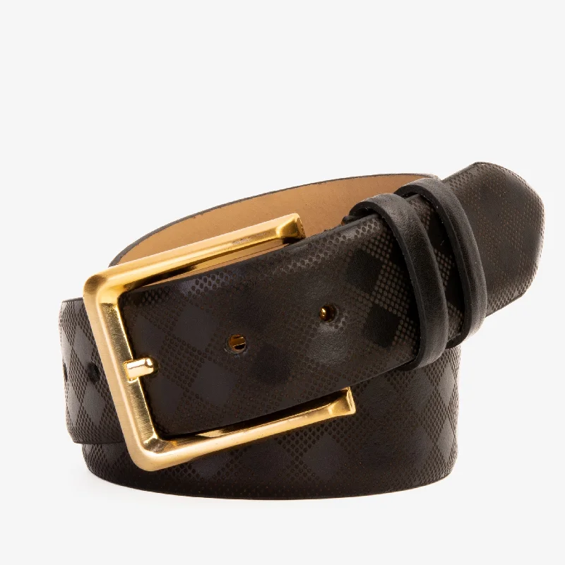 Men's Flexible Sole Boots The Cenova Black Calfskin Belt