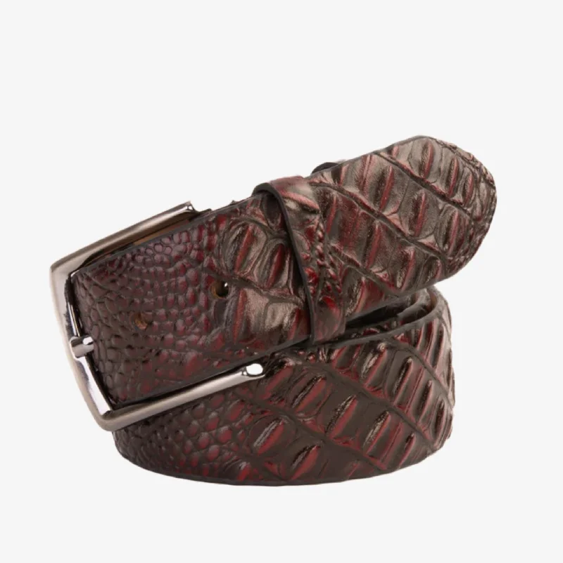 Buy More, Save More On Stylish Shoes The Randor Burgundy Leather Belt