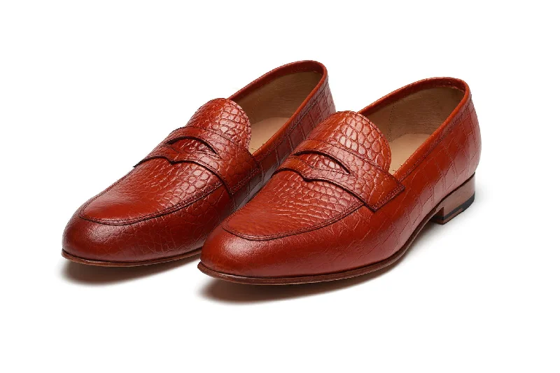 Men's Lightweight Boots Lopez Penny Loafer - Orange