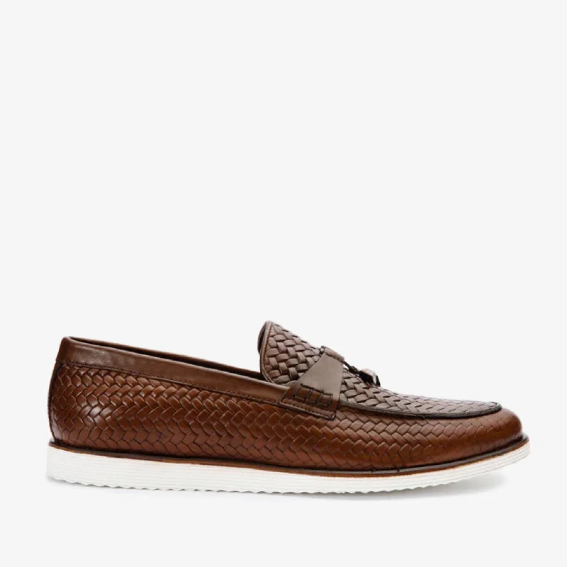 Men's Breathable Shoes The Sperry Tan Leather Tassel Loafer Men Shoe