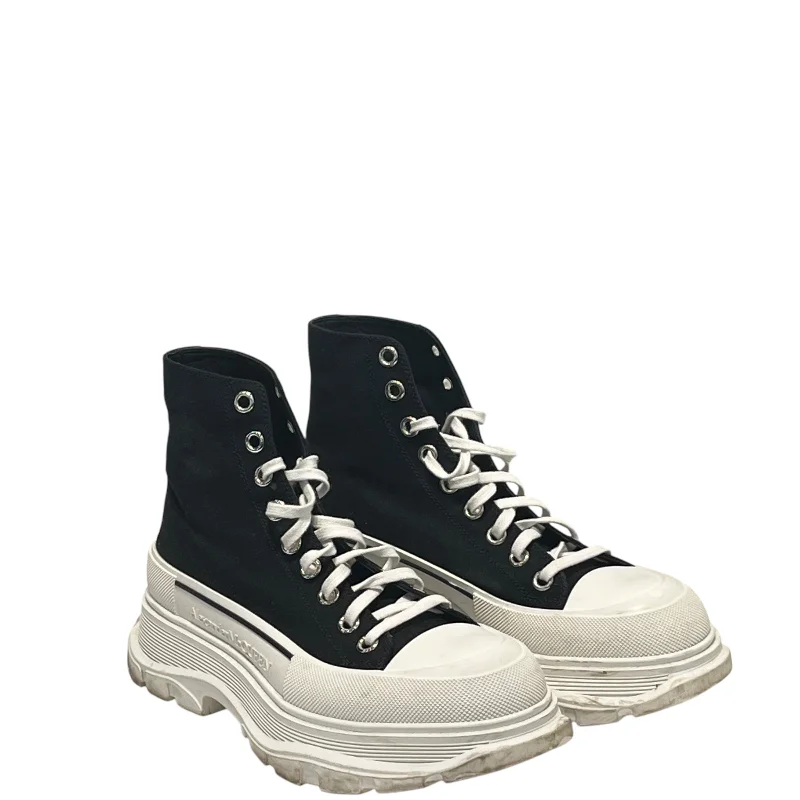 Men's Trendy Shoes Alexander McQueen/Hi-Sneakers/EU 40.5/Cotton/BLK/