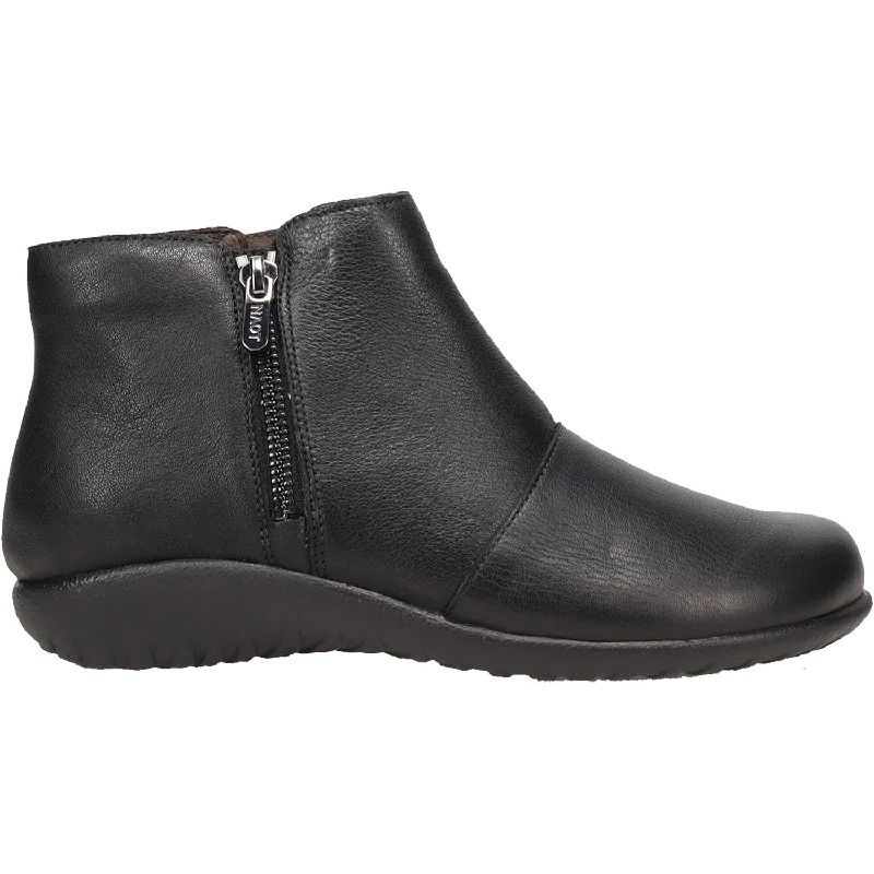Lightweight Breathable Shoes For Men Women's Naot Wanaka Soft Black Leather