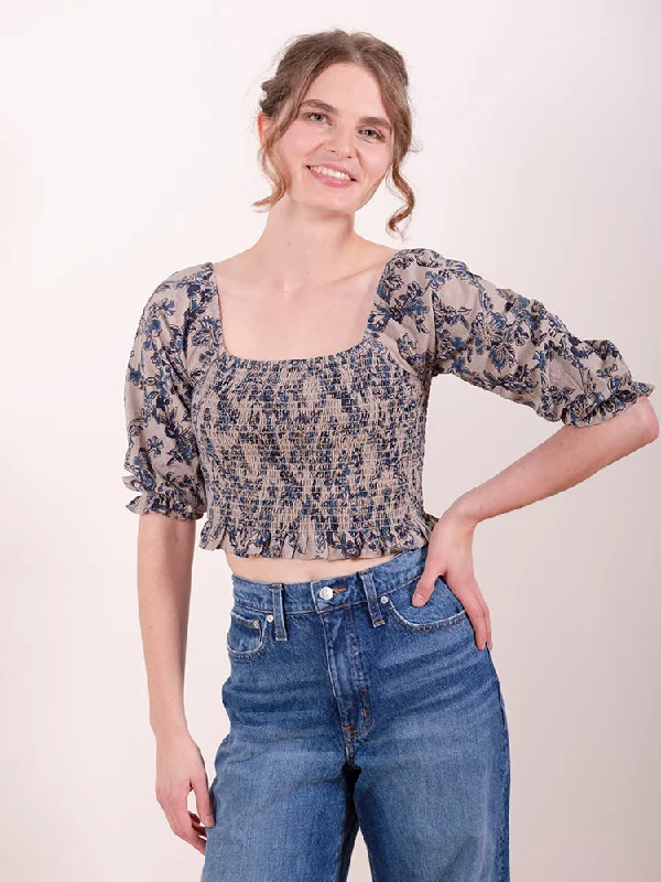 Sophisticated Style Theodora Blouse - Birch Blossom