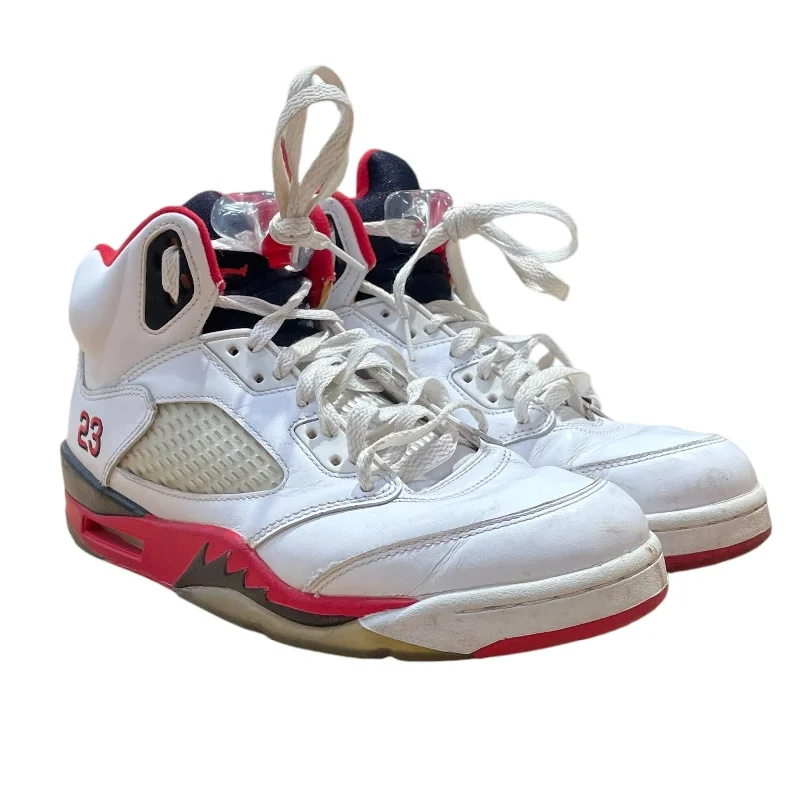 All-Season Boots For Men Jordan/Hi-Sneakers/US 8/RED/JORDAN 5 RETRO FIRE RED