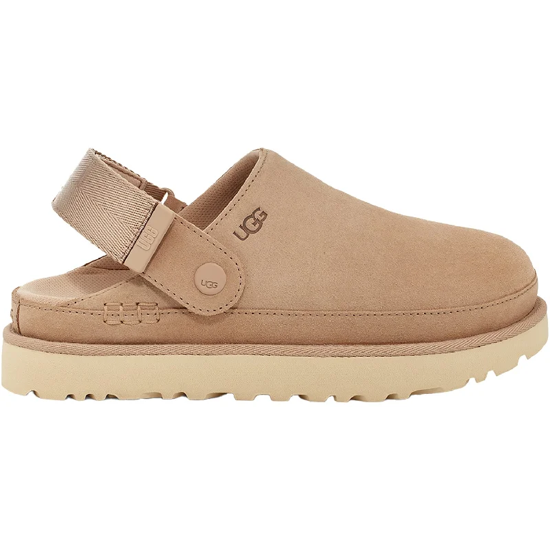 Men's Slip-Resistant Boots Women's UGG Goldenstar Clog Driftwood Suede