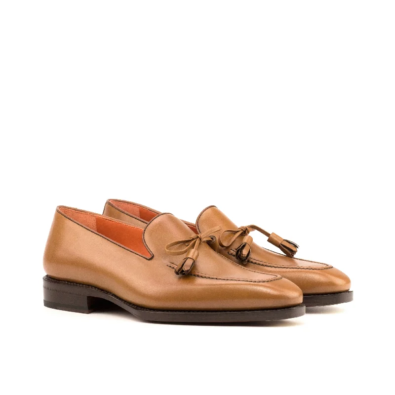 Men's Versatile Shoes DapperFam Luciano in Cognac / Med Brown Men's Italian Leather Loafer Men's Versatile Shoes DapperFam Luciano in Cognac / Med Brown Men's Italian Leather Loafer